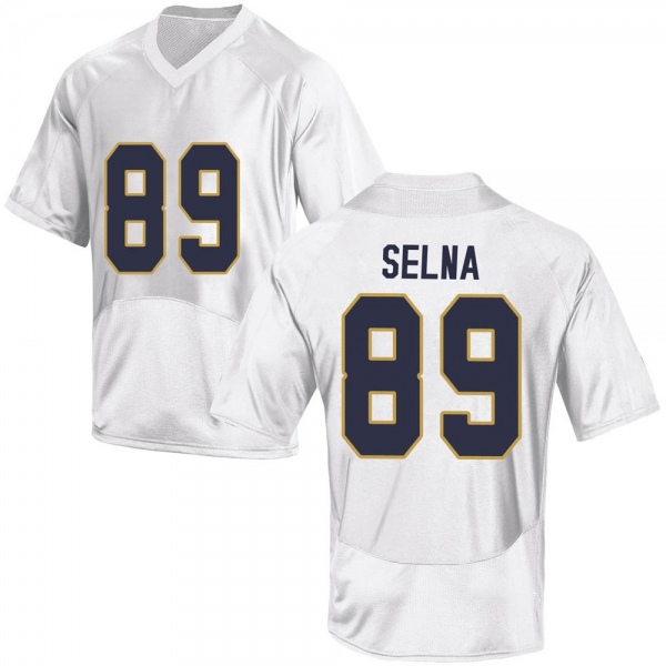 Charlie Selna Notre Dame Fighting Irish NCAA Youth #89 White Replica College Stitched Football Jersey REM3155LX